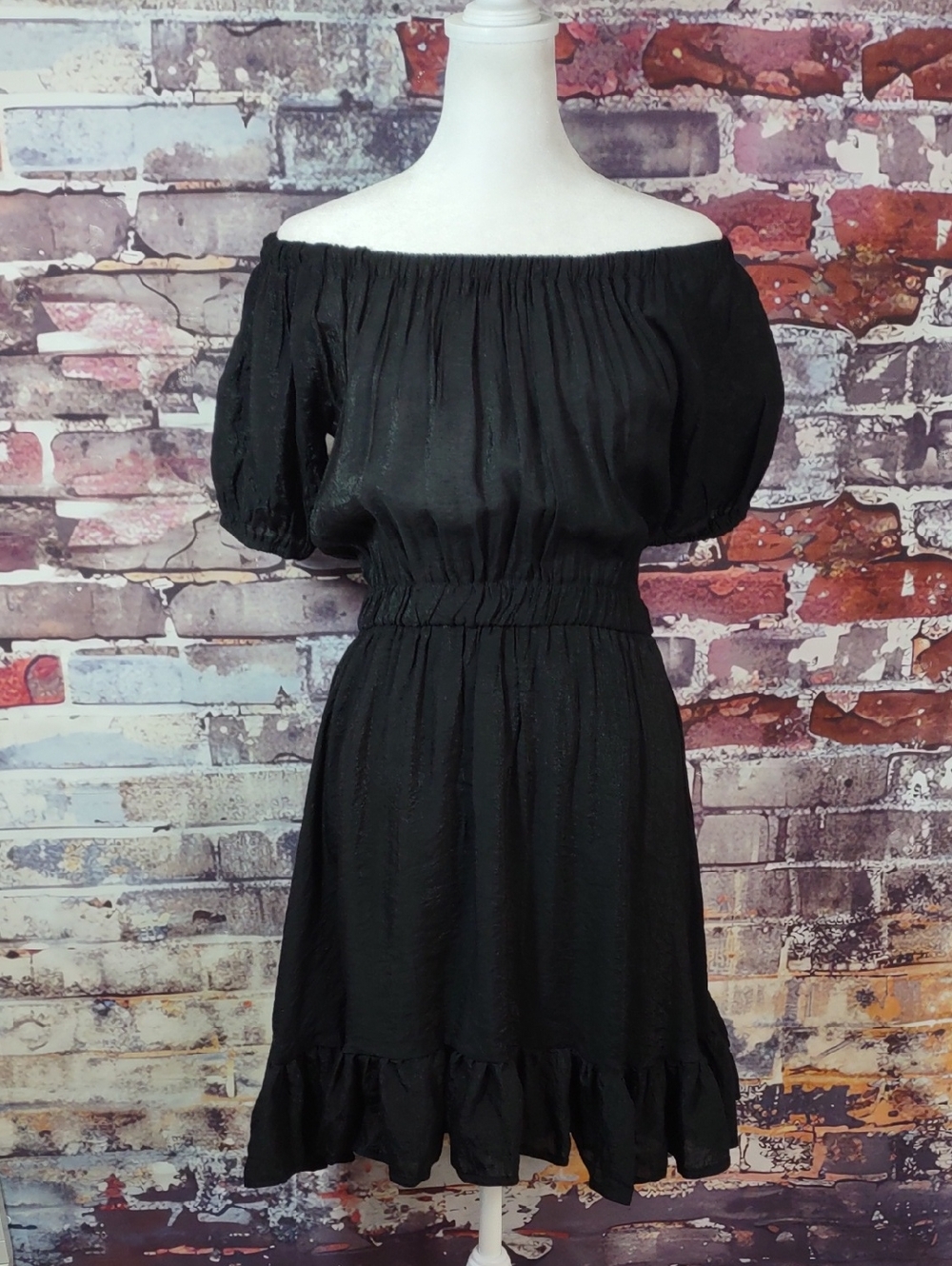 Brigitte Bardot Off-Shoulder Dress